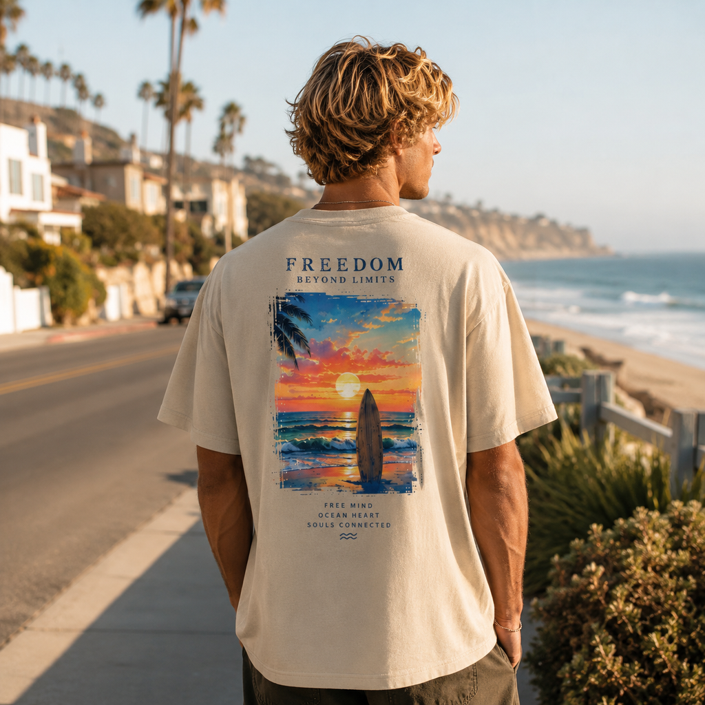 Freedom Beyond Limits Oversized Tee