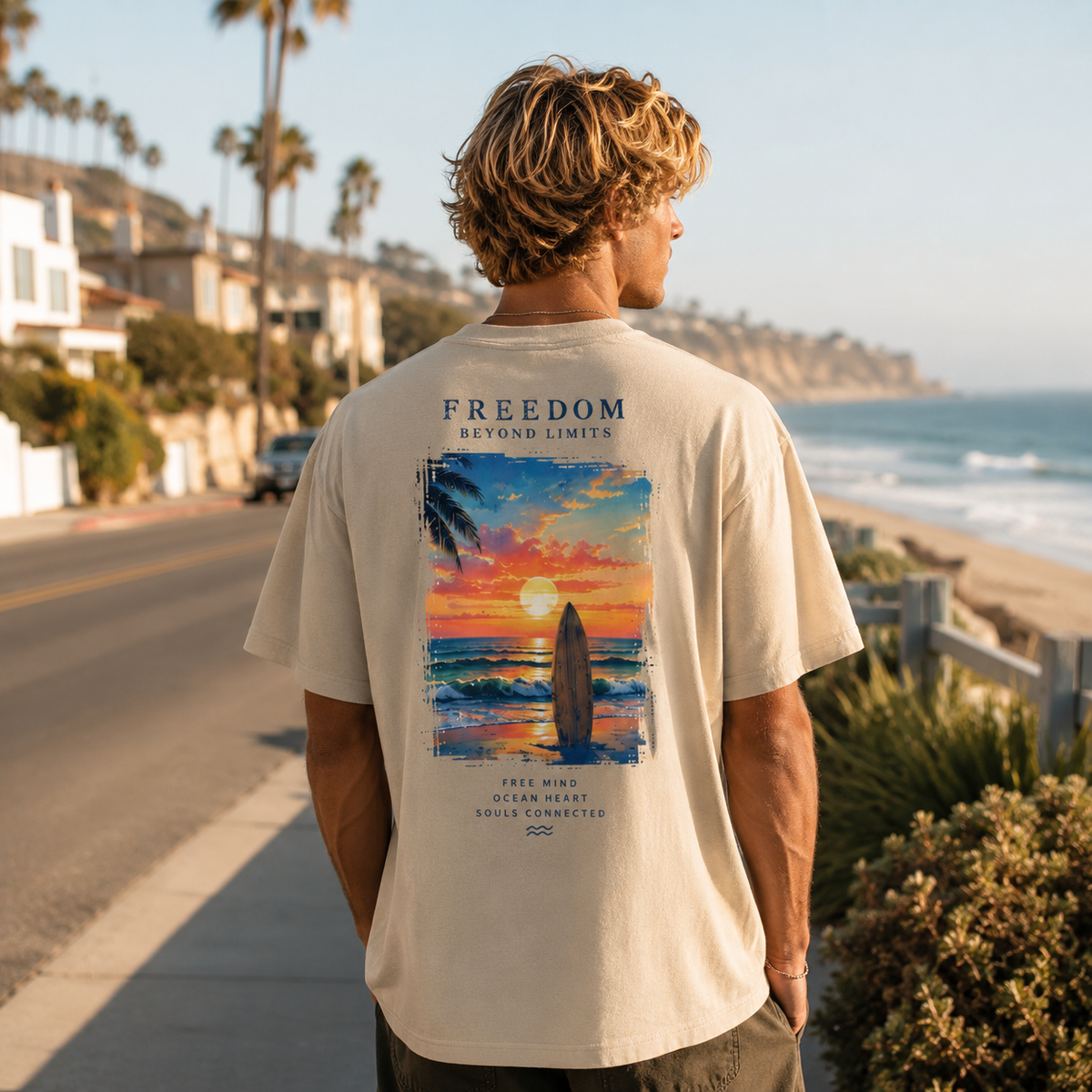 Freedom Beyond Limits Oversized Tee