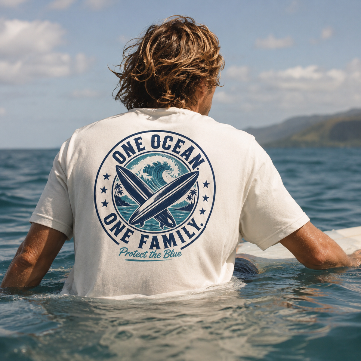 Protect the Blue Boxy Tee